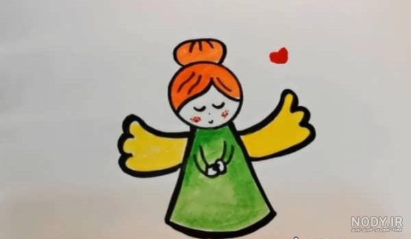 نقاشی ساده و زیبا مرحله ای - عکس نودی