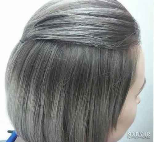 عکس رنگ مو خاکستری - عکس نودی