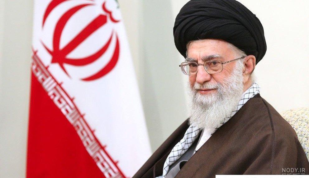 عکس رهبر با پرچم ایران عکس رهبر با پرچم ایران