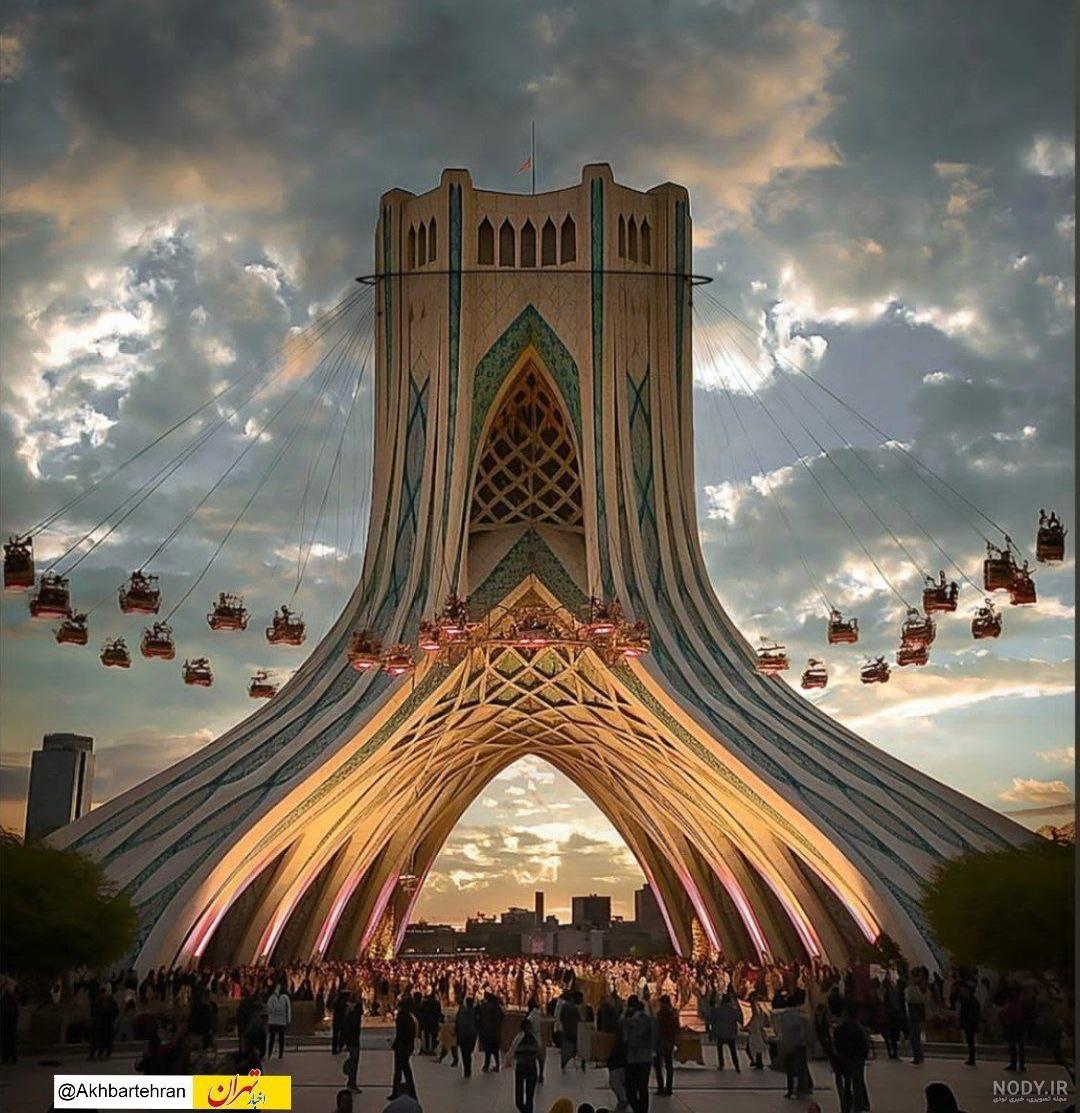 عکس برج آزادی با کیفیت