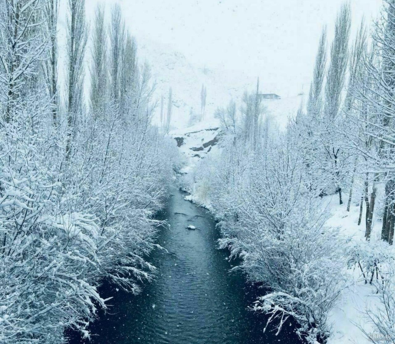 عکس برف نوشته