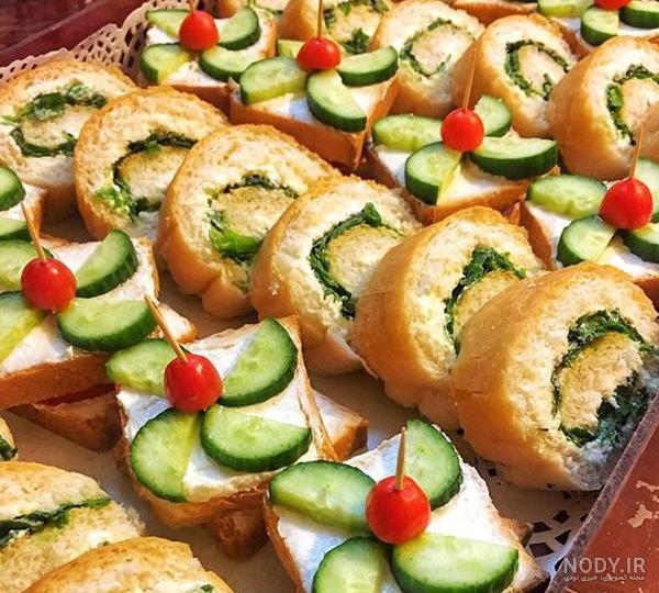عکس تزیین صبحانه سالم با پنیر و گردو برای مدرسه و دانش آموزان