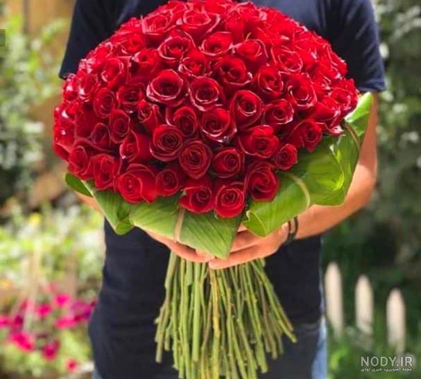 عکس دسته گل زیبا برای تبریک تولد - عکس نودی