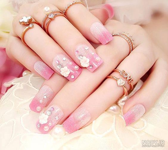 عکس طراحی ناخن عروس - عکس نودی