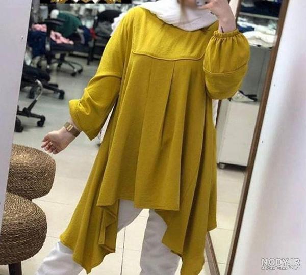 مدل تونیک گشاد و جدید دخترانه اینستاگرام + تونیک گشاد خانگی