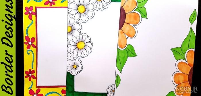 نقاشی گل کنار دفتری نقاشی گل کنار دفتری