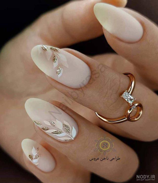 ۷۰ مدل طراحی ناخن صورتی نگین دار برای عروس + [فیلم] • مجله تصویر زندگی