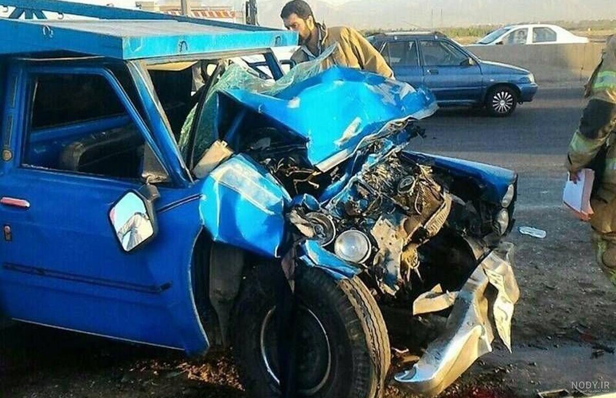 تصادف نیسان با تاکسی در قزوین با 3 فوتی تصادف نیسان با تاکسی در قزوین با 3 فوتی