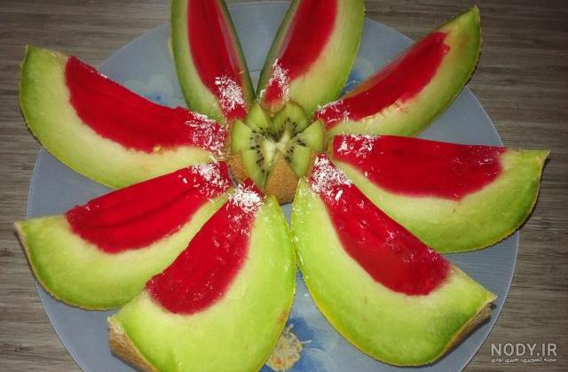 عکس ژله داخل طالبی