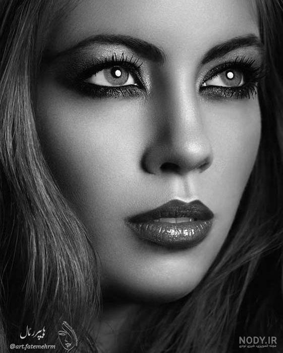 عکس گل سیاه و سفید برای طراحی