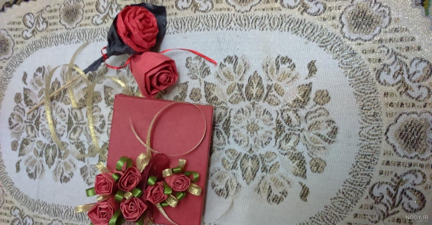 ولنتاین کادو هدیه گل شکلات سوپریز عشق خواستگاری - عکس ویسگون