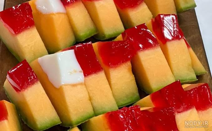ژله داخل طالبی | سرآشپز پاپیون