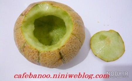 ژله داخل طالبی | سرآشپز پاپیون