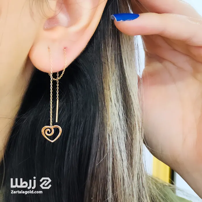 2 گوشواره بخیه‌ای؛ ترندی که نباید از دست دهید - گالری طلا ارل ...