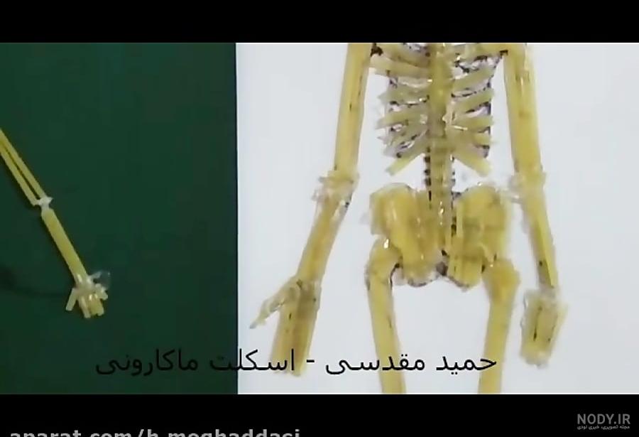 اسکلتی از کاغذآ۴)Skeleton From A۴ Paper