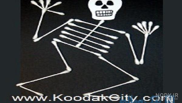 اسکلتی از کاغذآ۴)Skeleton From A۴ Paper