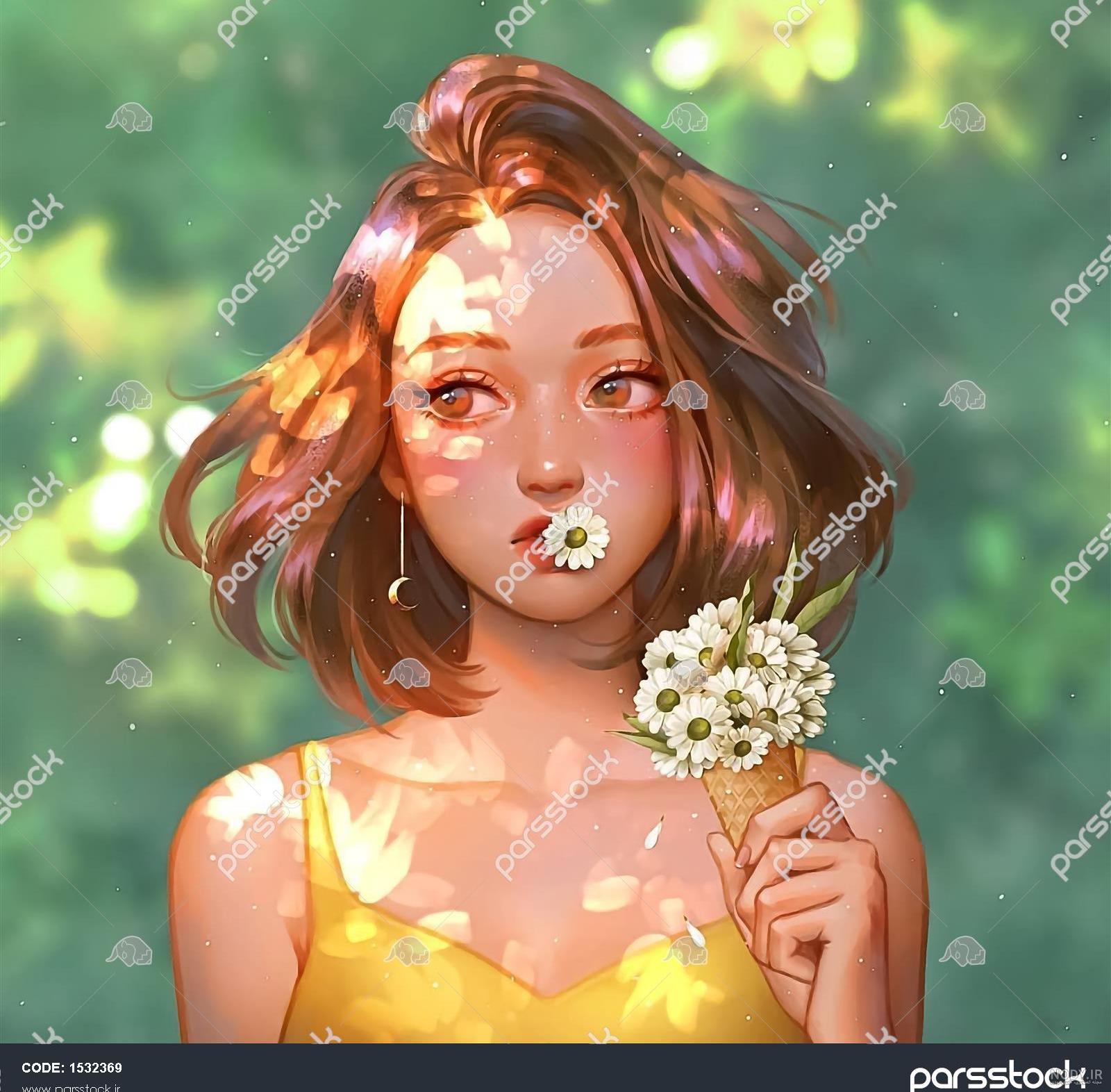 عکس نقاشی جنگل ساده
