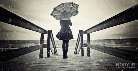 عکس نوشته غمگین یک زن - عکس نودی