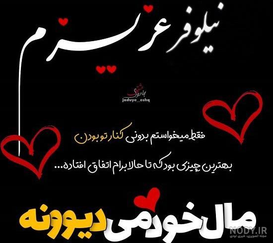 عکس نوشته نیلوفر جان تولدت مبارک - عکس نودی