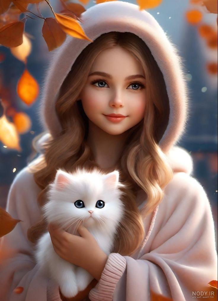 عکس پس زمینه زیبا دخترانه فانتزی