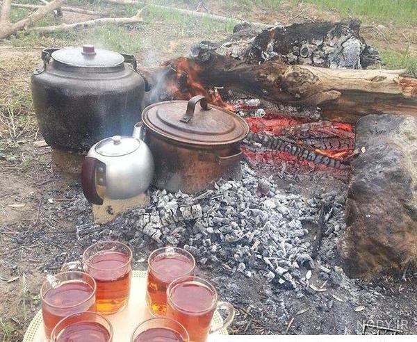 عکس چای روی آتیش - عکس نودی