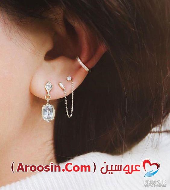 ۴۰ مدل گوشواره بخیه ای جدید ۱۴۰۲ ؛ کامل کننده تیپ و استایل مجلسی ...