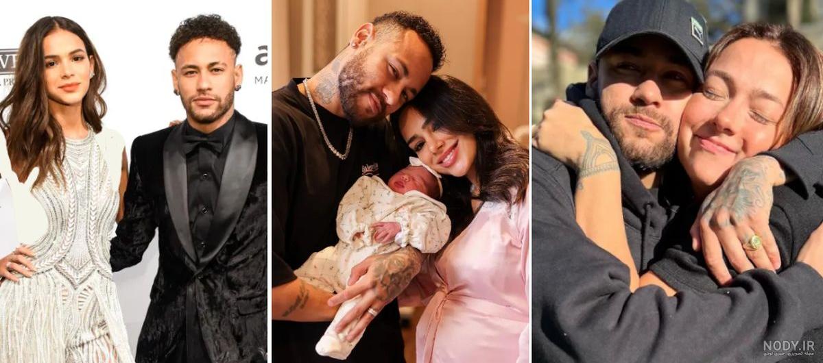 عکس نیمار و همسرش در استخر