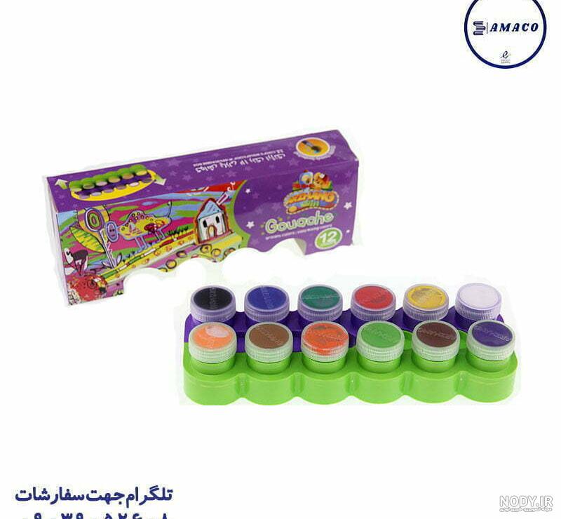 عکس ترکیب رنگ های گواش