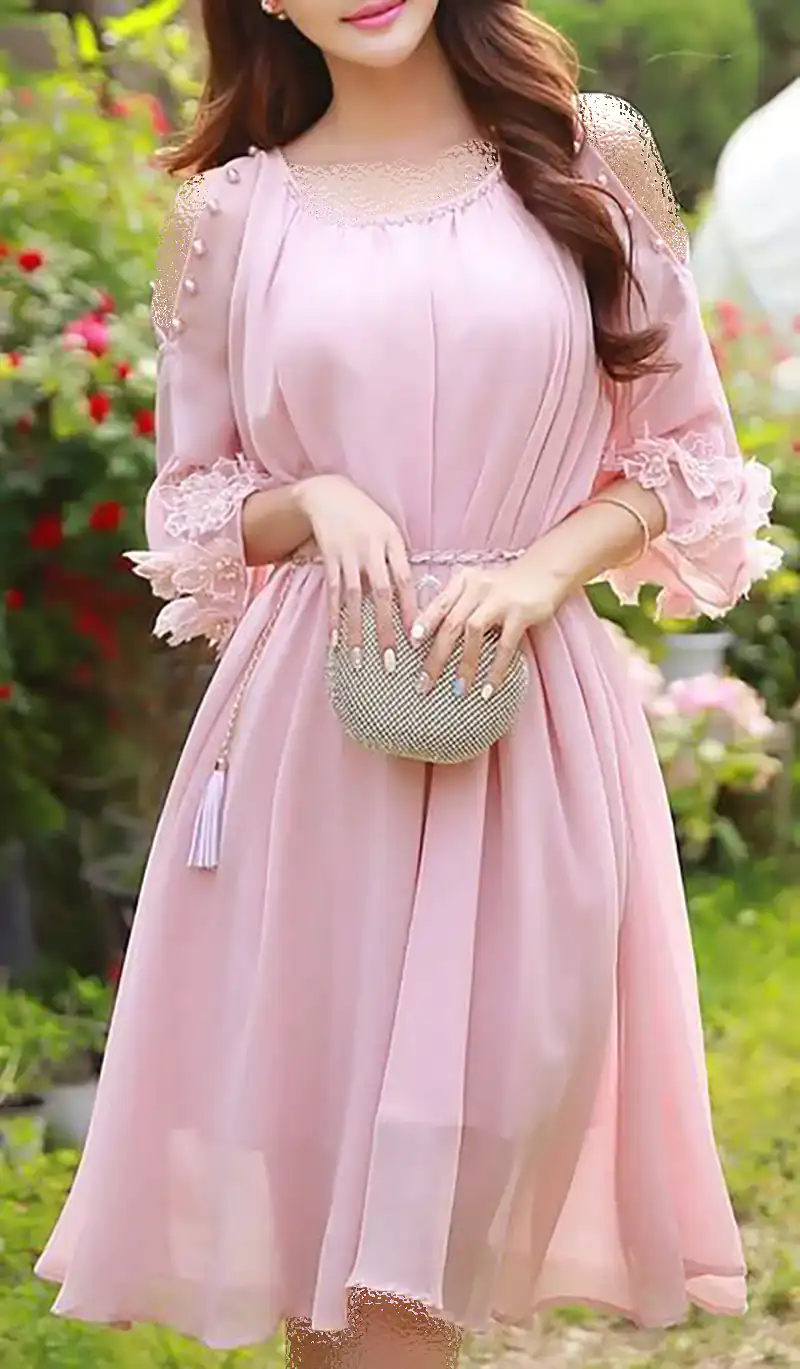 عکس لباس مجلسی صورتی کوتاه عکس لباس مجلسی صورتی کوتاه