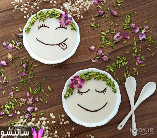 ژله فرنی دورنگ | سرآشپز پاپیون