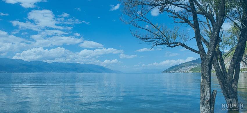 عکس آسمان آبی و خورشید - عکس نودی
