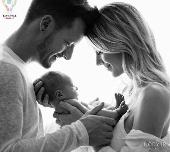 عکس سه نفره با نوزاد ❤️ [ بهترین تصاویر ]