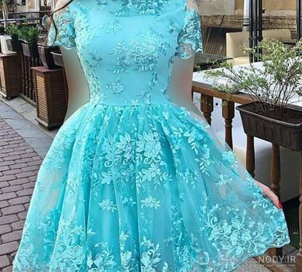 لباس مجلسی کوتاه صورتی - عکس نودی لباس مجلسی کوتاه صورتی - عکس نودی