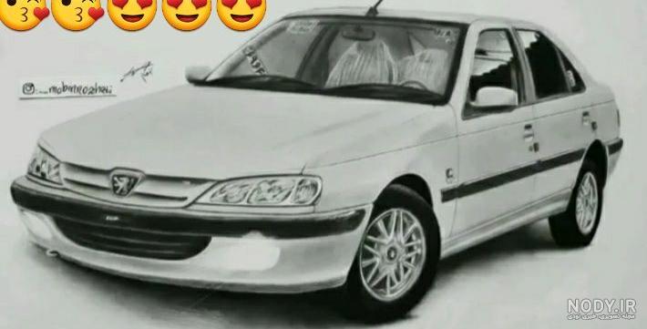 آموزش نقاشی پژو پارس شوتی | نقاشی پژو پارس - YouTube