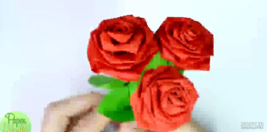 اوریگامی گل رز اوریگامی گل رز