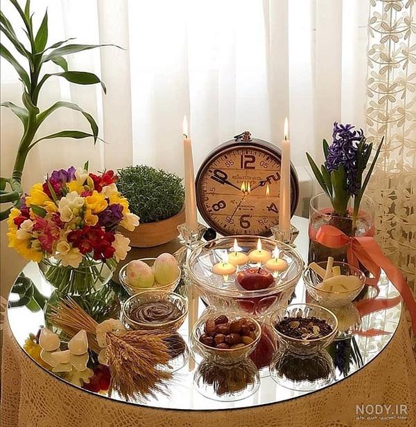 تزیین سفره هفت سین برای سال جدید | Haft seen, Haftseen design, Nowruz table