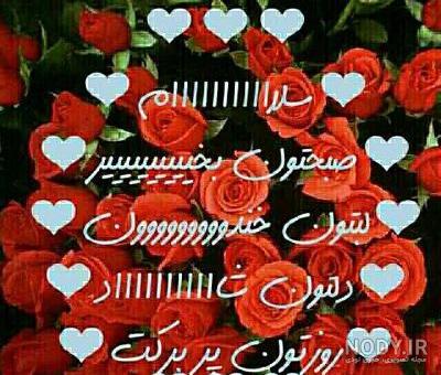عکس استیکر صبح بخیر - عکس نودی