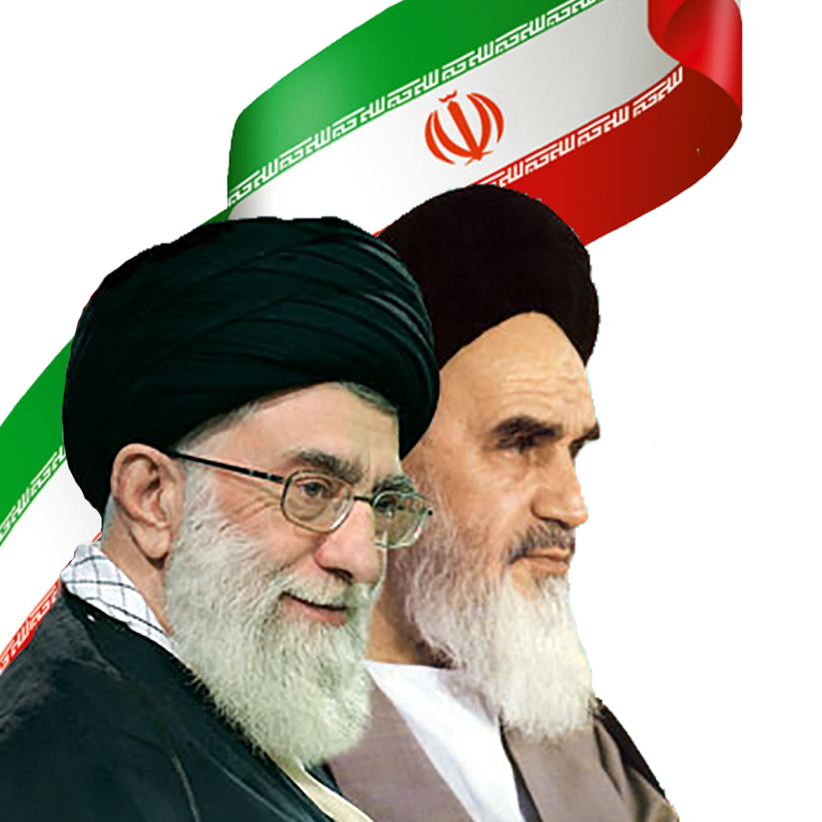 عکس امام و رهبری png - کامل (مولیزی)