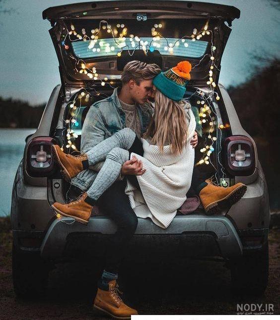 عکس دونفره ماشین