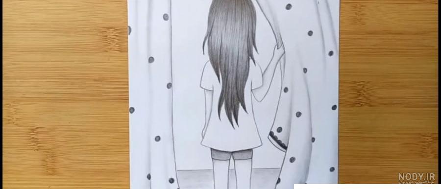 آموزش نقاشی آسان صورت دخترانه