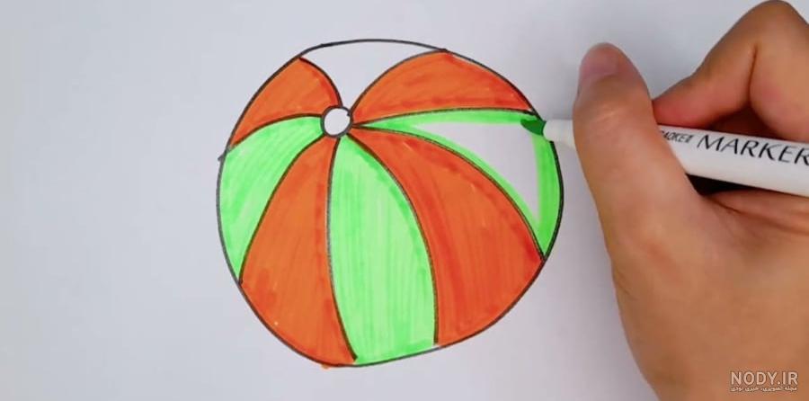 آموزش نقاشی غروب خورشید در پاییز