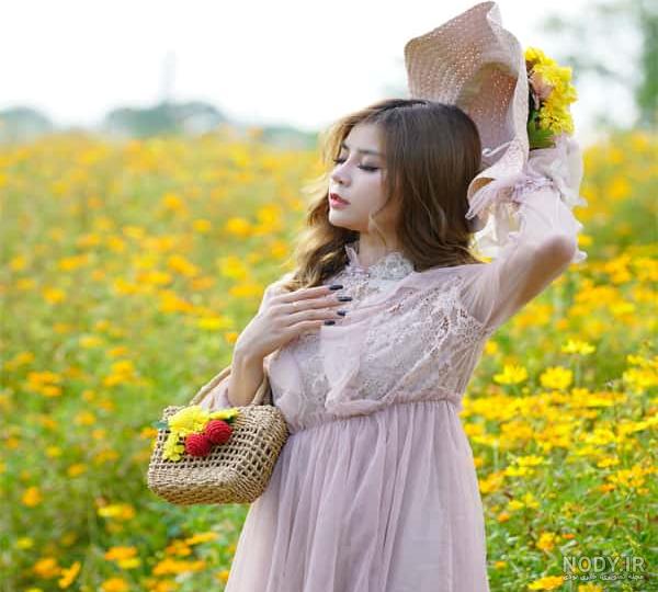 ایده عکس با گل