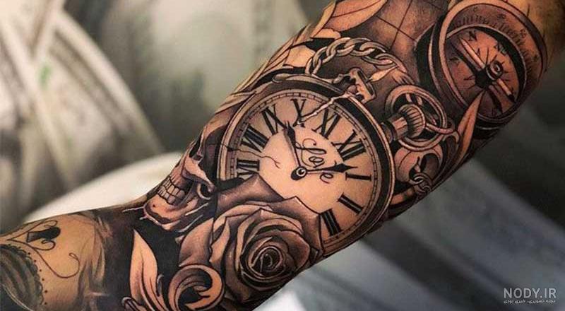 تاتو روی دست چپ - عکس نودی