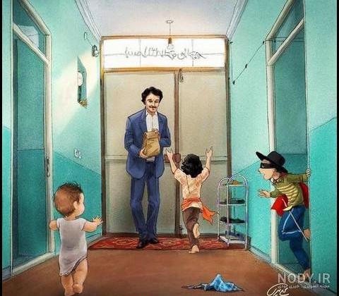 عکس بابا نقاشی