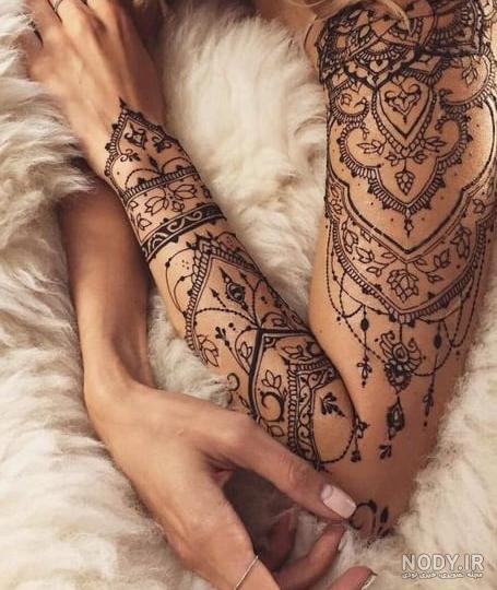 عکس تتو دختر روی دست