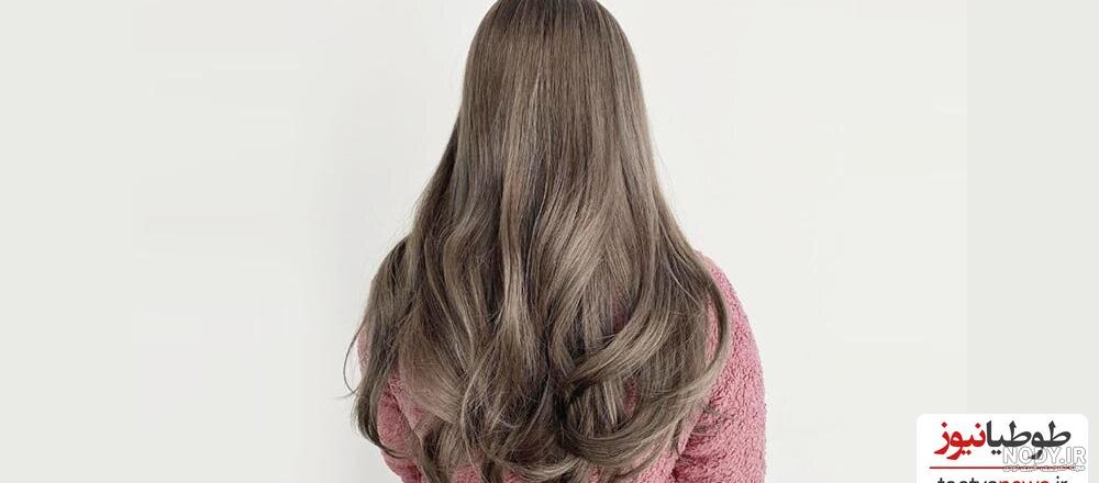 عکس رنگ مو شیر نسکافه ای روشن
