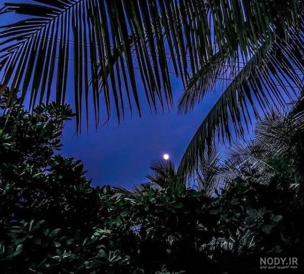 عکس شب ماه و ستاره