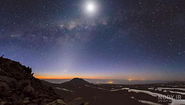 عکس شب ماه ستاره