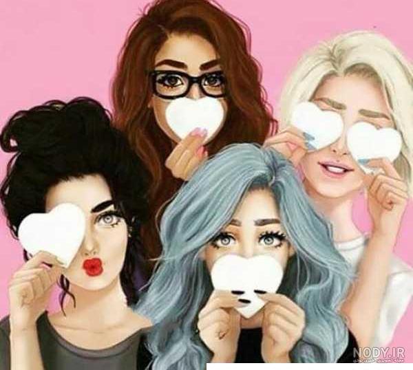 عکس شش نفره دوستانه دخترانه ️ [ بهترین تصاویر ]