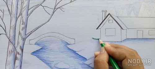 عکس منظره برای نقاشی ساده